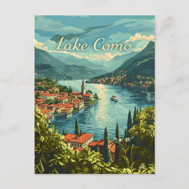 Lake Como Postcard (Front)