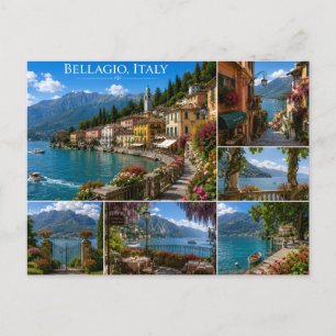 Lake Como Scenic Travel Souvenir Postcard