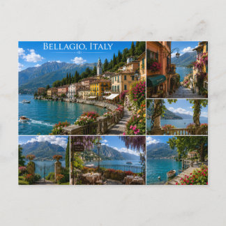 Lake Como Scenic Travel Souvenir Postcard