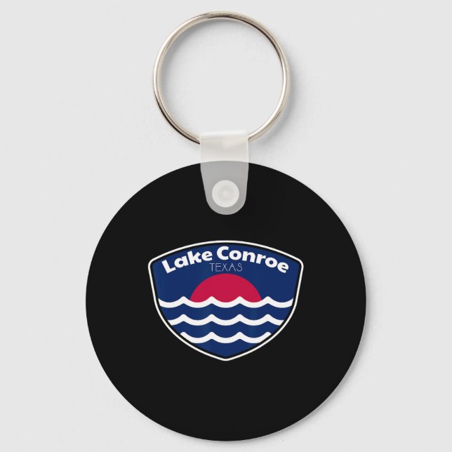 Lake Conroe Texas Fishing  Keychain (Front)