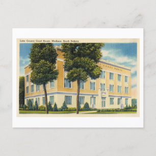 Lake County Court House in Madison, South Dakota, Postcard