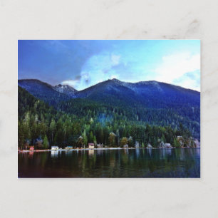 Lake Crescent Cabins Olympic National Postcard