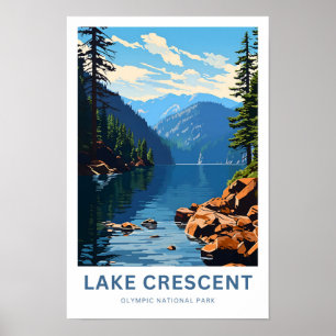 Lake Crescent Olympic National Park Travel Print