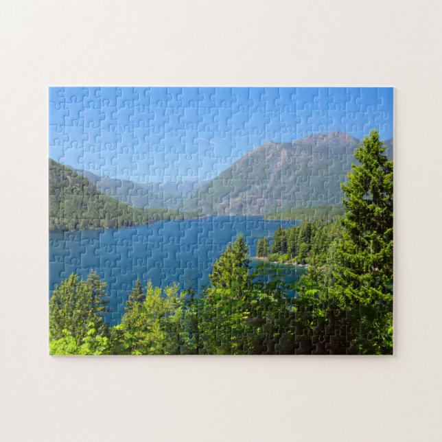 Lake Cushman in Summer Puzzle (Horizontal)