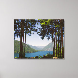 Lake Cushman Summer 3-Panel Canvas