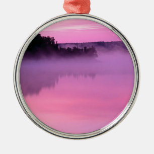 Lake Dawn Ensign Boundary Waters Canoe Area Metal Ornament
