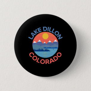 Lake Dillon Colorado Fishing Hiking Boating  2 Inch Round Button