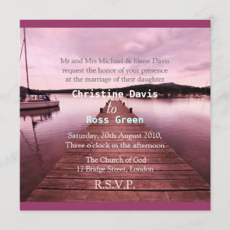 Lake Disctrict, personalized wedding invitation