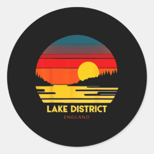 Lake District England Vacation Souvenir  Classic Round Sticker