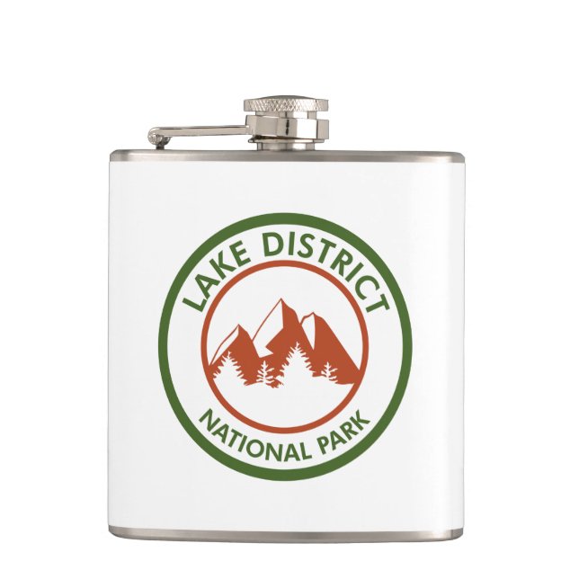 Lake District National Park Hip Flask (Front)