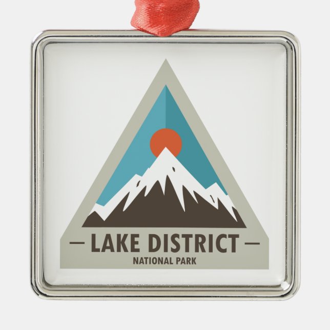 Lake District National Park Metal Ornament (Front)
