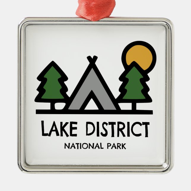 Lake District National Park Metal Ornament (Front)