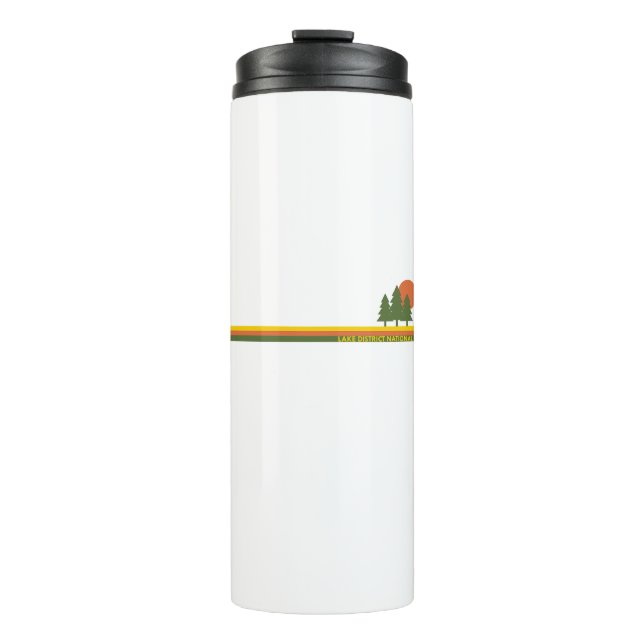 Lake District National Park Pine Trees Sun Thermal Tumbler (Front)