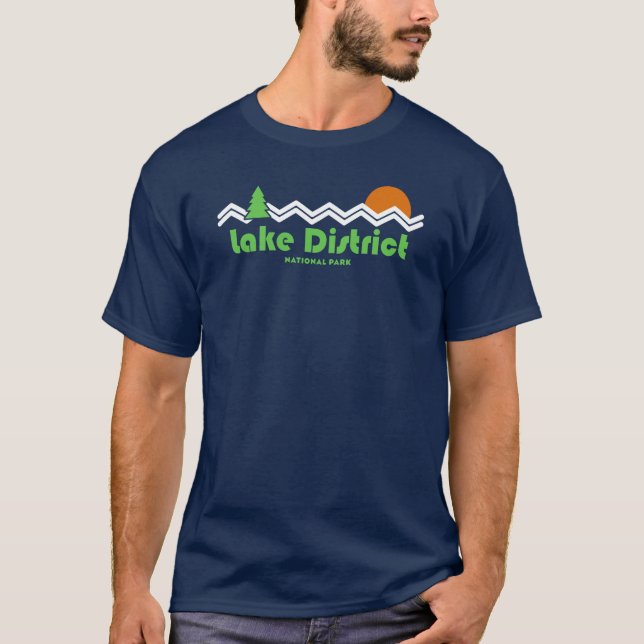 Lake District National Park Retro T-Shirt (Front)
