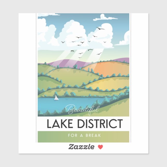 Lake District travel poster. (Sheet)