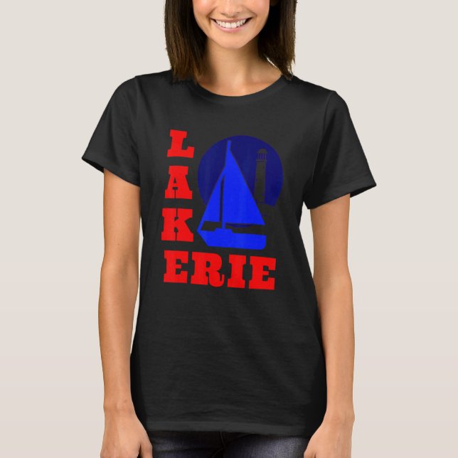 Lake Erie Boating Souvenir Family Matching Group R T-Shirt (Front)
