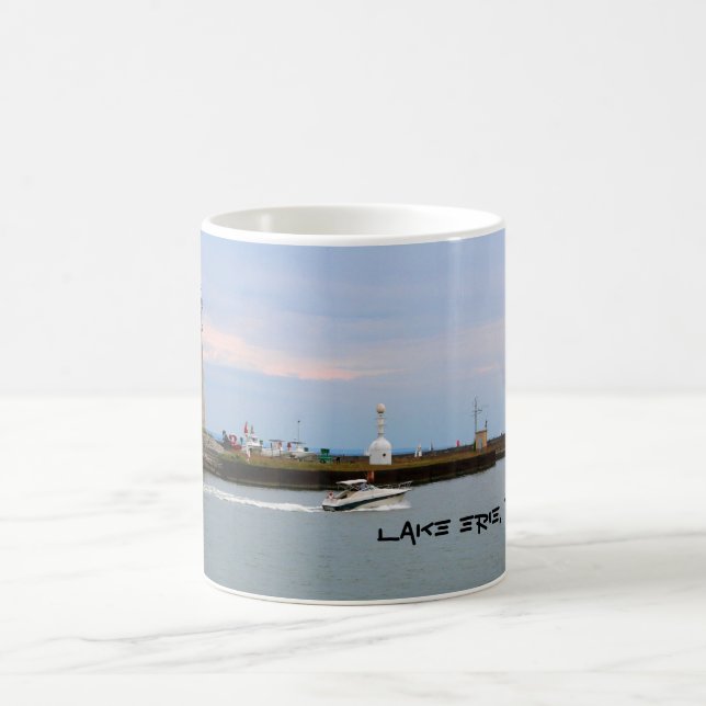 Lake Erie, Buffalo NY Lighthouse Coffee Mug (Center)