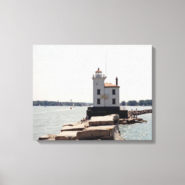 Lake Erie Lighthouse Canvas Print (Front)