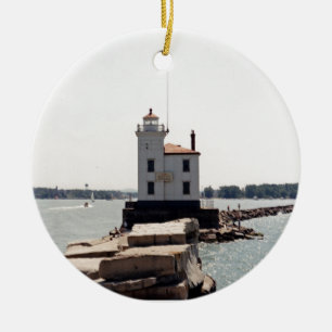 Lake Erie Lighthouse Ceramic Ornament
