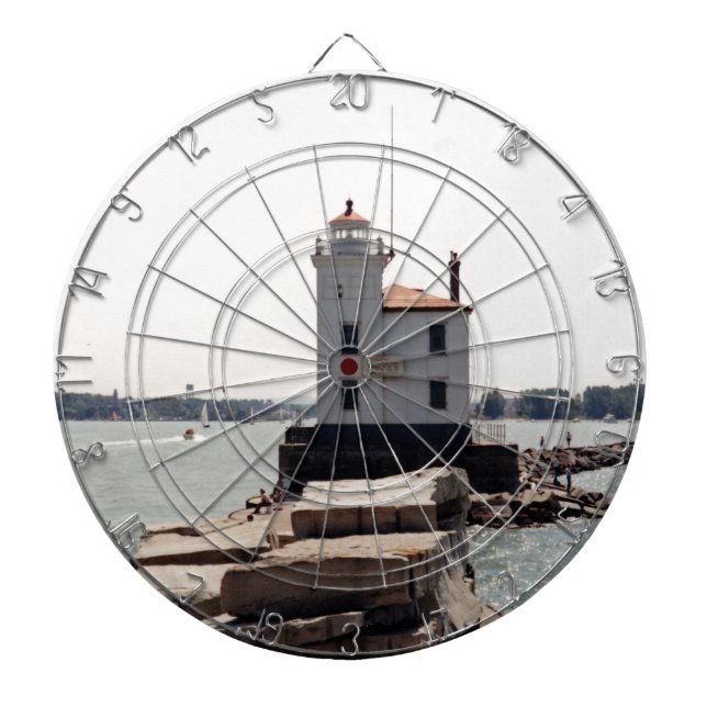 Lake Erie Lighthouse Dartboard (Front)