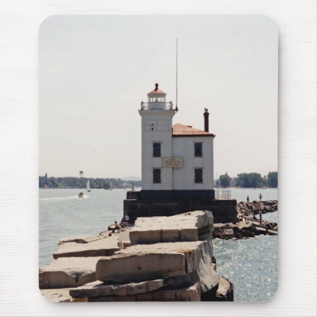 Lake Erie Lighthouse Mouse Pad (Front)