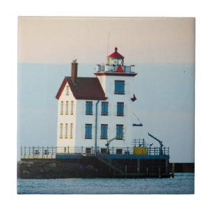 Lake Erie Lighthouse Portrait Tile