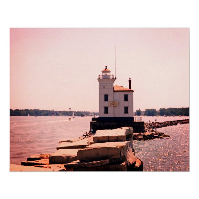 Lake Erie Lighthouse Poster (Front)