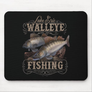 Lake Erie Walleye Fishing Fisherman Mouse Pad