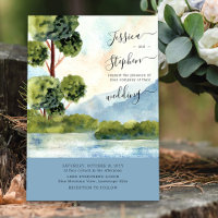 Lake Evergreen Dusty Blue Destination Wedding