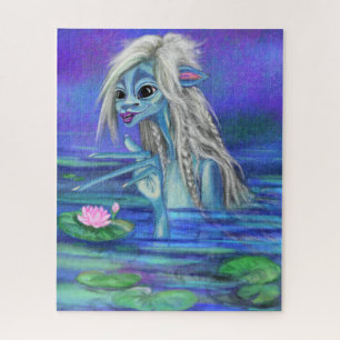 Lake Fairy Loves Water Lilies Puzzle Fantasy