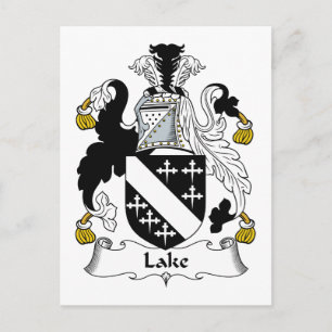 Lake Family Crest Postcard
