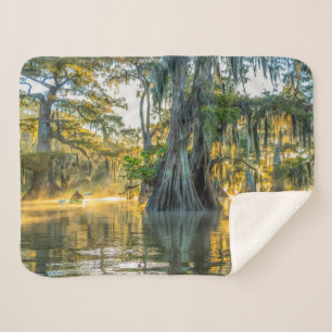 Lake Fausse Pointe State Park Sherpa Blanket