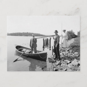 Lake Fishing in the Adirondacks, 1903 Postcard