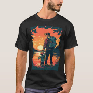 Lake Fishing Trip Father And Child Lake Adventure T-Shirt