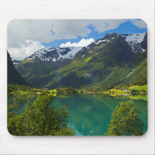 Lake Floen scenic, Norway Mouse Pad