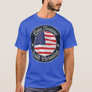 Lake Fontana - Patriotic North Carolina Souvenir T T-Shirt