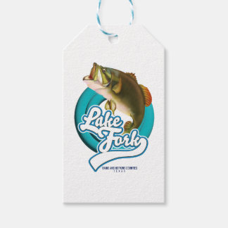 Lake Fork Texas Fishing logo. Square Sticker Gift Tags