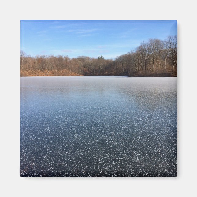 lake frozen like stars magnet (Front)