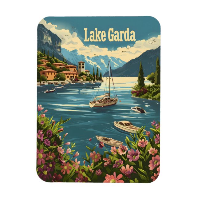 Lake Garda Italy Magnet (Vertical)