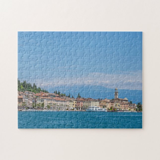 Lake Garda Salo' view puzzle (Horizontal)