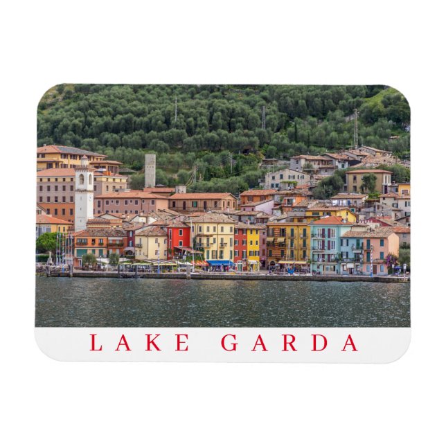 Lake Garda village view fridge magnet (Horizontal)