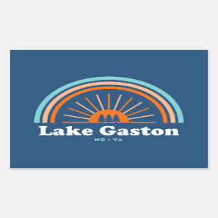 Lake Gaston North Carolina Virginia Rainbow Sticker