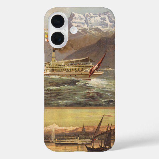 Lake Geneva Travel Case-Mate iPhone Case (Back)