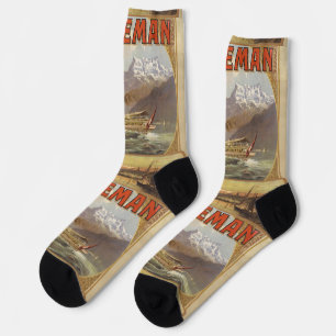 Lake Geneva Travel Socks