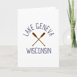 Lake Geneva Wisconsin Outdoors Vintage 1 Card