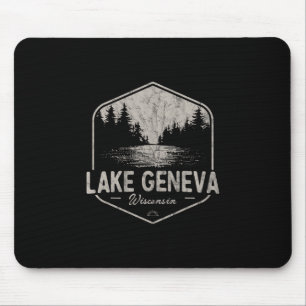 Lake Geneva Wisconsin Outdoors Vintage  Mouse Pad