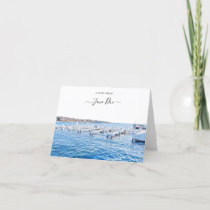 Lake Geneva Wisconsin Personalized Note Card