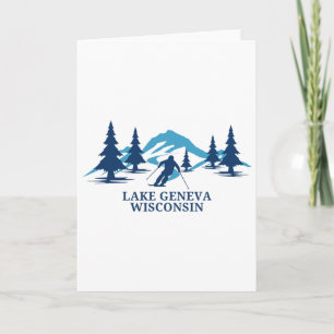 Lake Geneva Wisconsin Ski Resort Skiing Skier Card