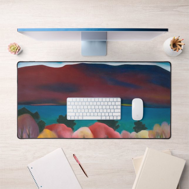 Lake George, Autumn | Georgia O'Keeffe | Desk Mat (Office 1)