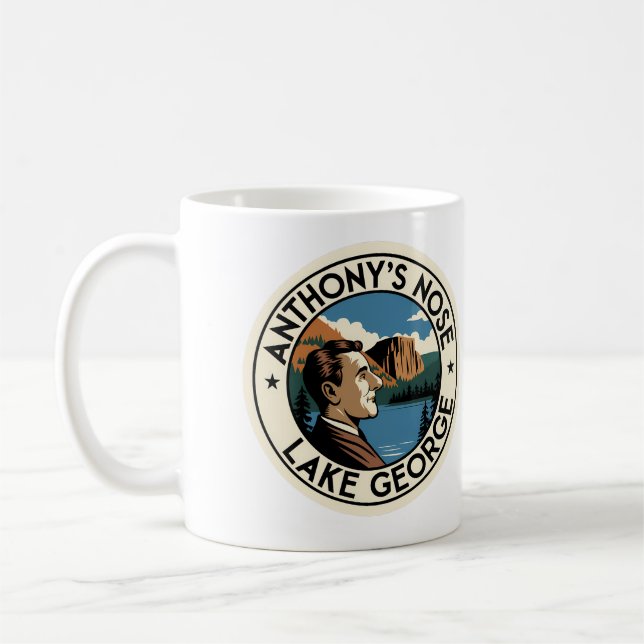 Lake George Mug Featuring Anthony's Nose Funny (Left)